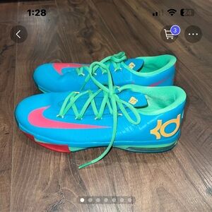 Nike KD Women’s Sneakers - Teal, Pink, Green